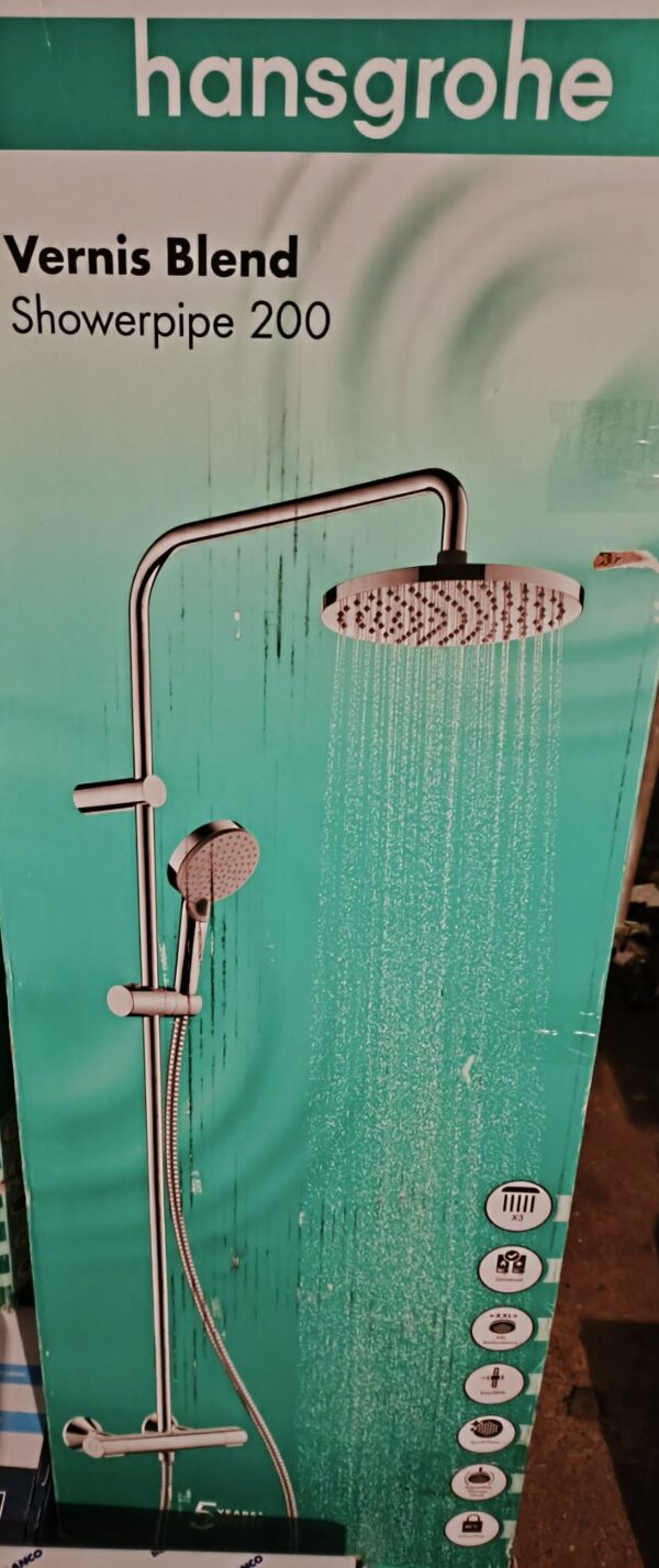 Hansgrohe Crometta Zestaw Prysznicowy ⌀ 240 mm Włocławek – Srebrny Deszczownica