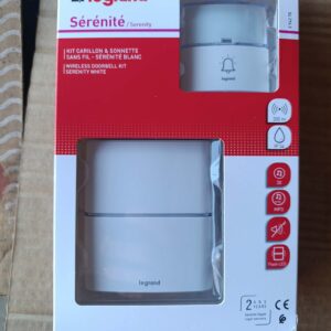 Legrand 094271 Bezprzewodowy Dzwonek Premium MP3 – Wodoszczelny IP54, 30 Melodii, Zasięg 100 m
